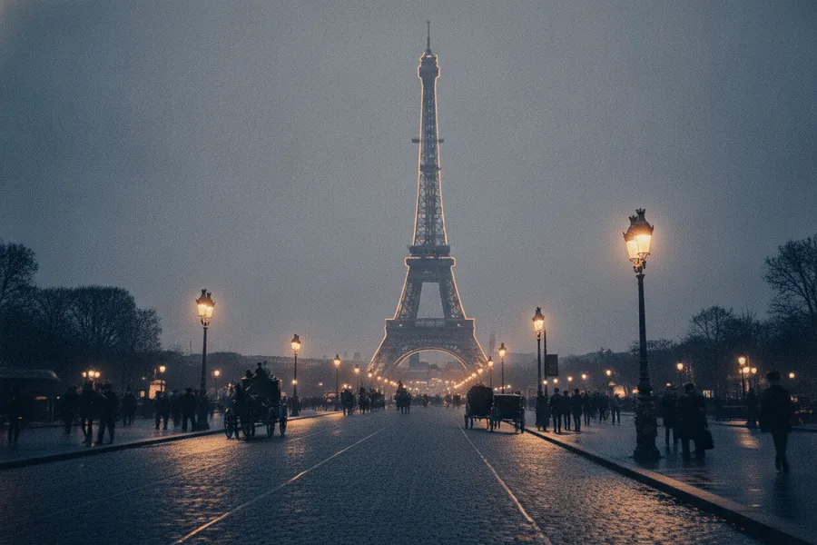 Belle Époque Paris — An evening at the Exposition Universelle, 1889.