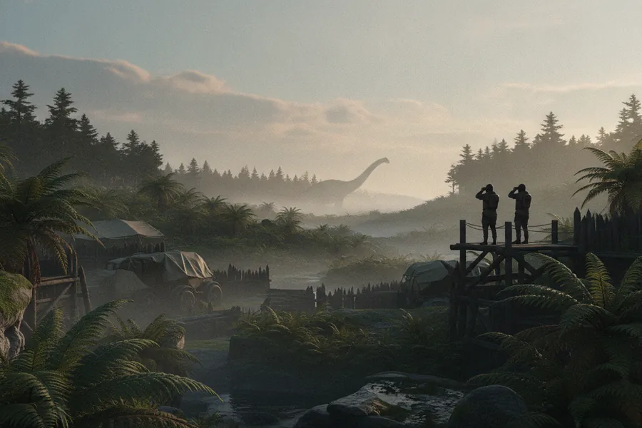 Age of the Dinosaurs — A guarded observation charter, 66 million years BCE.